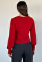 Gülseli Square Collar Knitted Patterned Women's Sweater - 4