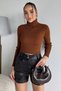 Women's Full Turtleneck Lycra Knitwear Blouse (Available in S-M-L Sizes)