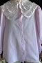 Hooded shirt with tulle embroidery on the collar - 3