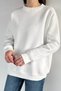 Women's Three Thread Ribbed Crew Neck Sweatshirt - 4
