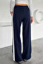 Women's Sweatpants with Elastic Waist and Side Stripe Detail - 4