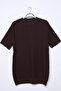 Men's Crew Neck Patterned Knitwear T-Shirt - 3