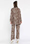 Women's Patterned Kimono Pants Double Set - 3