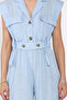 Linen Jumpsuit with Elastic Waistband - 4