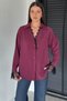 Women's Lace Detailed Single Pocket Shirt