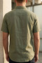 Men's Short Sleeve Linen Shirt - 3