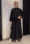 Pocket detailed skirt shirt hijab two-piece set