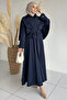 Jacket with Cape and Belt, Skirt, Hijab, Two-Piece Set - 3