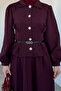 Elastic Waist Belt Accessory Skirt Shirt Hijab Double Set - 2