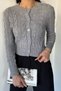 Knitted Patterned Women's Knitwear Cardigan (Available in S, M, L) - 3