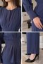 Gülseli Women's Pleated Belted Blouse and Elastic Waist Pants Two-Piece Set - 4