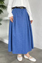 Waist Belted Pocketless Hijab Skirt - 2