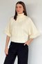 Gülseli Women's Turtleneck Sweater with Plush Detail - 2