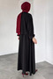 Beaded Shirt Skirt Hijab Two-Piece Set - 4
