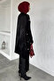 Gülseli Button Detailed Silk Kübra Fabric Hijab Knitwear Tunic - 3