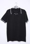 Men's Polo Neck Stripe Detailed Knitwear T-Shirt - 4