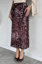 Women's Sequin Skirt with Elastic Waist and Inner Lining
