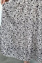 Patterned Chiffon Hijab Skirt with Elastic Waist - 2