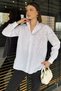 Stone Embroidered Long Sleeve Women's Shirt - 2