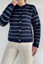 Gülseli Women's Striped Patterned Knitwear Cardigan - 3