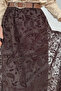 Flock Printed Belted Hijab Skirt - 4