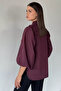 Women's Stone Embroidered Balloon Sleeve Shirt - 4