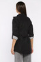 Women's Waist Lace-Up Lined Trench Coat - 3