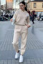 Women's Three-Thread Ruffled Tracksuit Set - 2