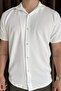 Apaş Collar Slim Fit Men's Short Sleeve Shirt - 4