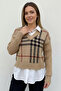 Gülseli Shirt with Garnished Patterned Knitwear Blouse - 4