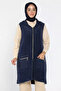 Sleeveless Zippered Soft Hijab Knitwear Vest (Available in S, M, L, XL) - 2