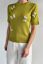 Pearl Printed Knitwear T-Shirt