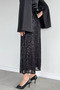Women's Sequin Skirt with Elastic Waist and Inner Lining - 4