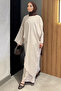Elastic Waist Trousers Special Design Poncho Blouse Islamic Clothing Two-Piece Set