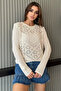 Openwork Seasonal Knitwear Blouse - 2