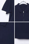 Polo Collar Half Zipper Men's Knitwear T-Shirt - 3