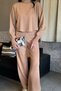 Crop Sweater Trousers Knitwear Two-Piece Set - 3