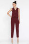Women's Button Detailed Lined Vest and Trousers Two-Piece Set