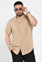Self Patterned Men's Short Sleeve Shirt