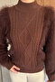 Women's Turtleneck Bearded Knitwear Sweater (Available in S-M-L) - 2