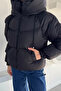 Women's Hooded Inner Lined Inflatable Coat with Elastic Cuffs and Waist - 2
