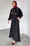 Beaded Shirt Skirt Hijab Two-Piece Set - 2