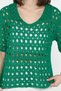 Women's Polo Neck Openwork Seasonal Knitwear Blouse - 4