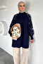 Gülseli Stone Detailed Sleeve Hijab Tunic