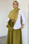 Gülseli Tie-Up Vest Shirt Skirt Hijab Three-Piece Set - 2