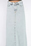 Tasseled Jean Denim Skirt - 4