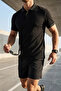 Men's Polo Collar Half Zipper T-Shirt