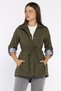 Women's Waist Lace-Up Lined Trench Coat - 2