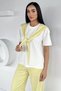 Gülseli Women's Elastic Waist Pants and Tie-Front Blouse Two-Piece Set - 2