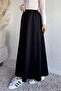Hijab Skirt with Elastic Waist and Pockets - 2